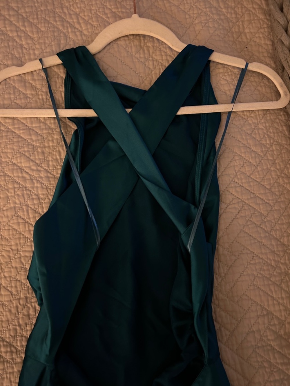 House of Harlow 1960 Teal Cross-Back Bridesmaid Dress